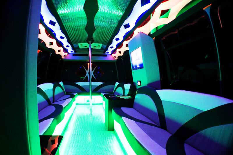 Custom Interiors on party bus